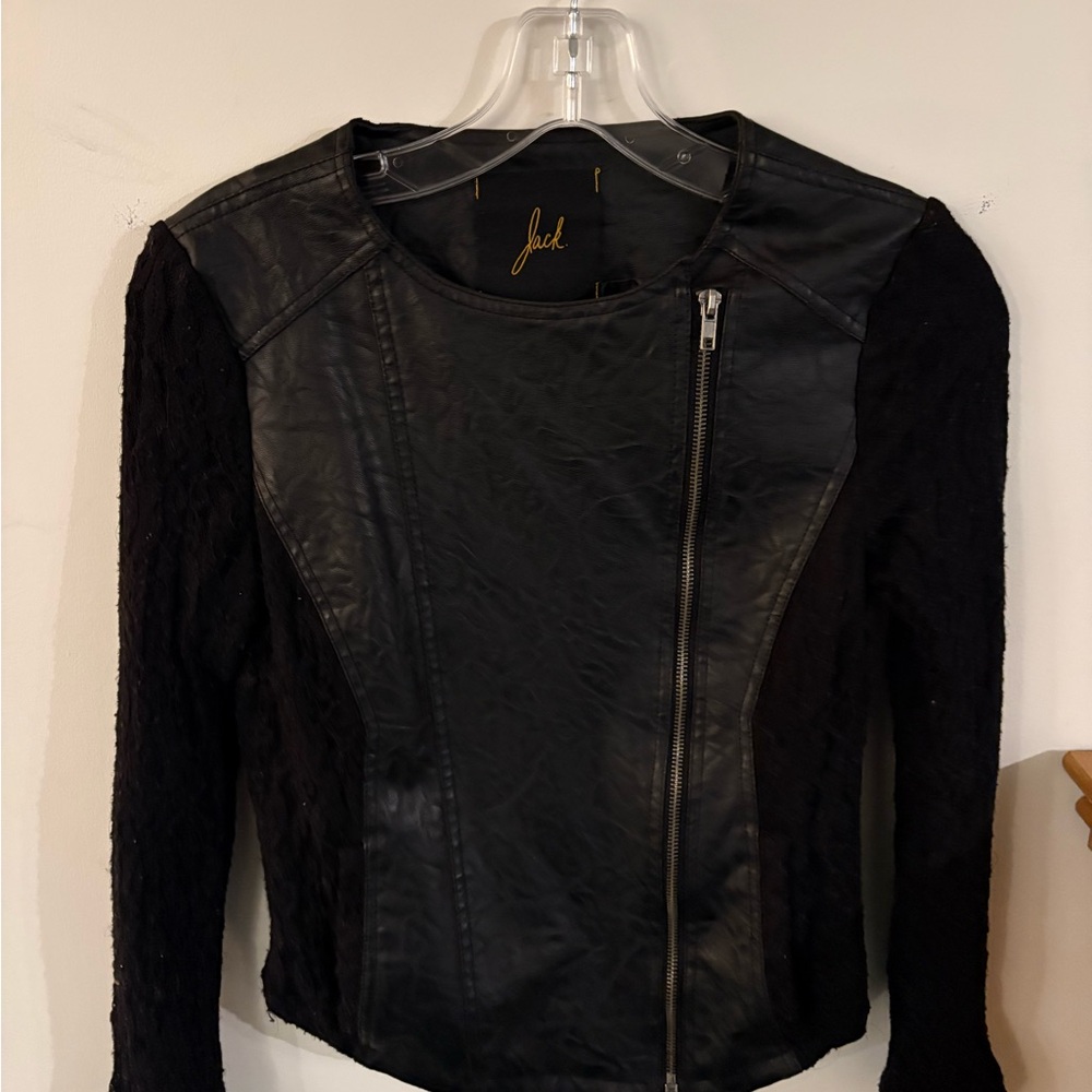 Jack by BB Dakota Women's Black Leather Jacket